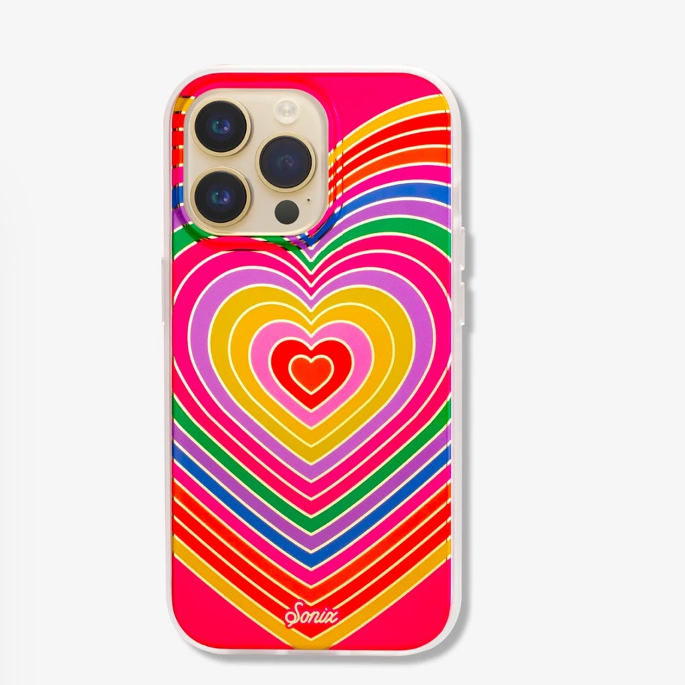 Sonix iPhone 14 Pro Case - Colorful Heart Design